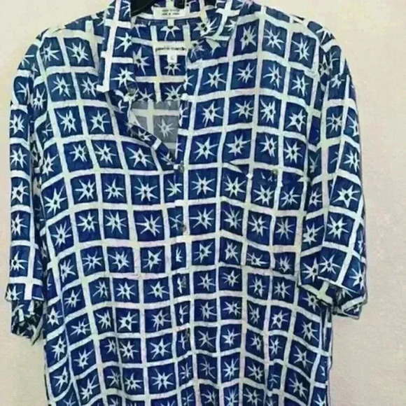 Vintage Pierre Cardin Patterned Short Sleeve Button Down - 90s‎ - Large - Picture 1 of 4